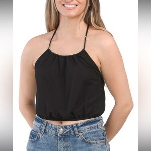 ZARA crop hater top black size L